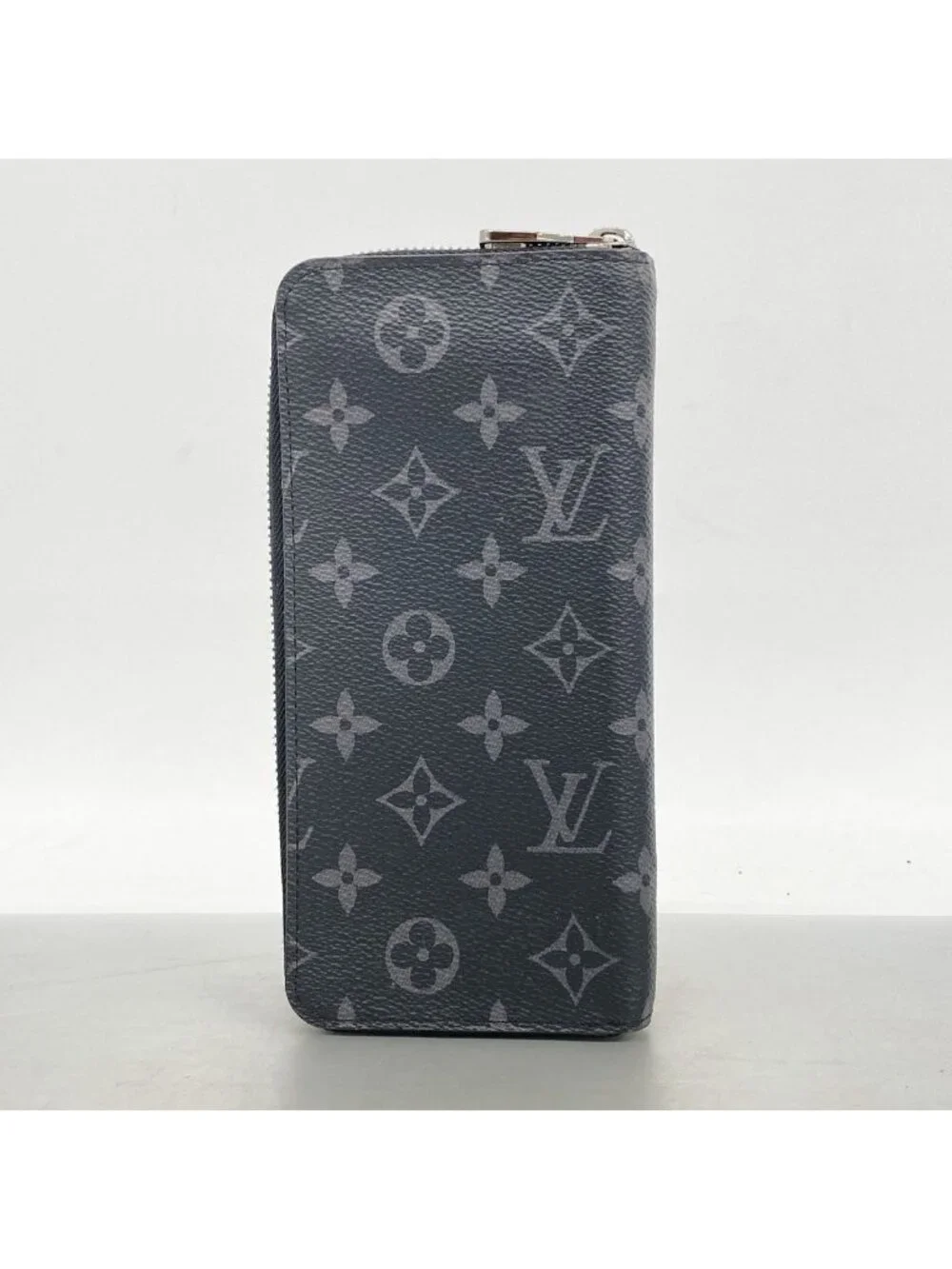 Louis Vuitton Wallet Monogram Eclipse Zippy Vertical Black